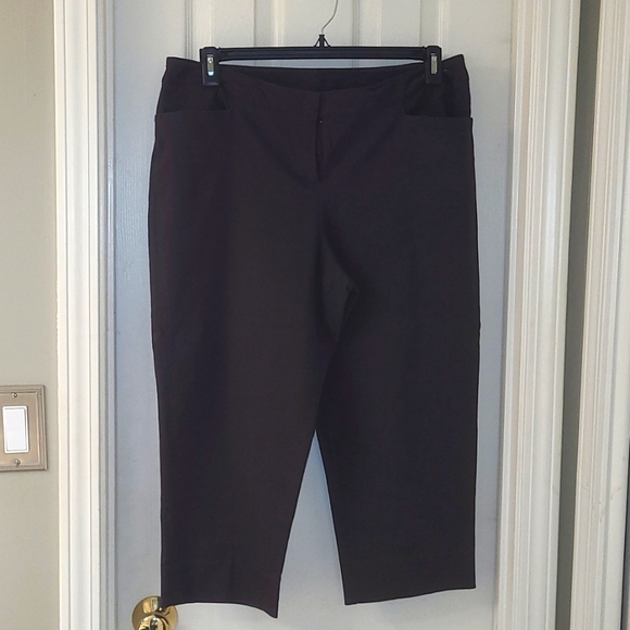 Dark brown capris - Picture 1 of 2